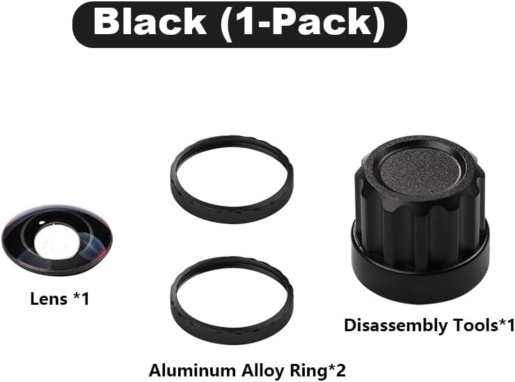 Jakoly Lens Replacement Kit for Insta360 X5, Portbale [1 Pcs] Optical Glass Cover with Removal Tool + 2 Black Base, Easy Installation, Lens Guard Camera Kit for Insta 360 X5 Accessories - Image 2